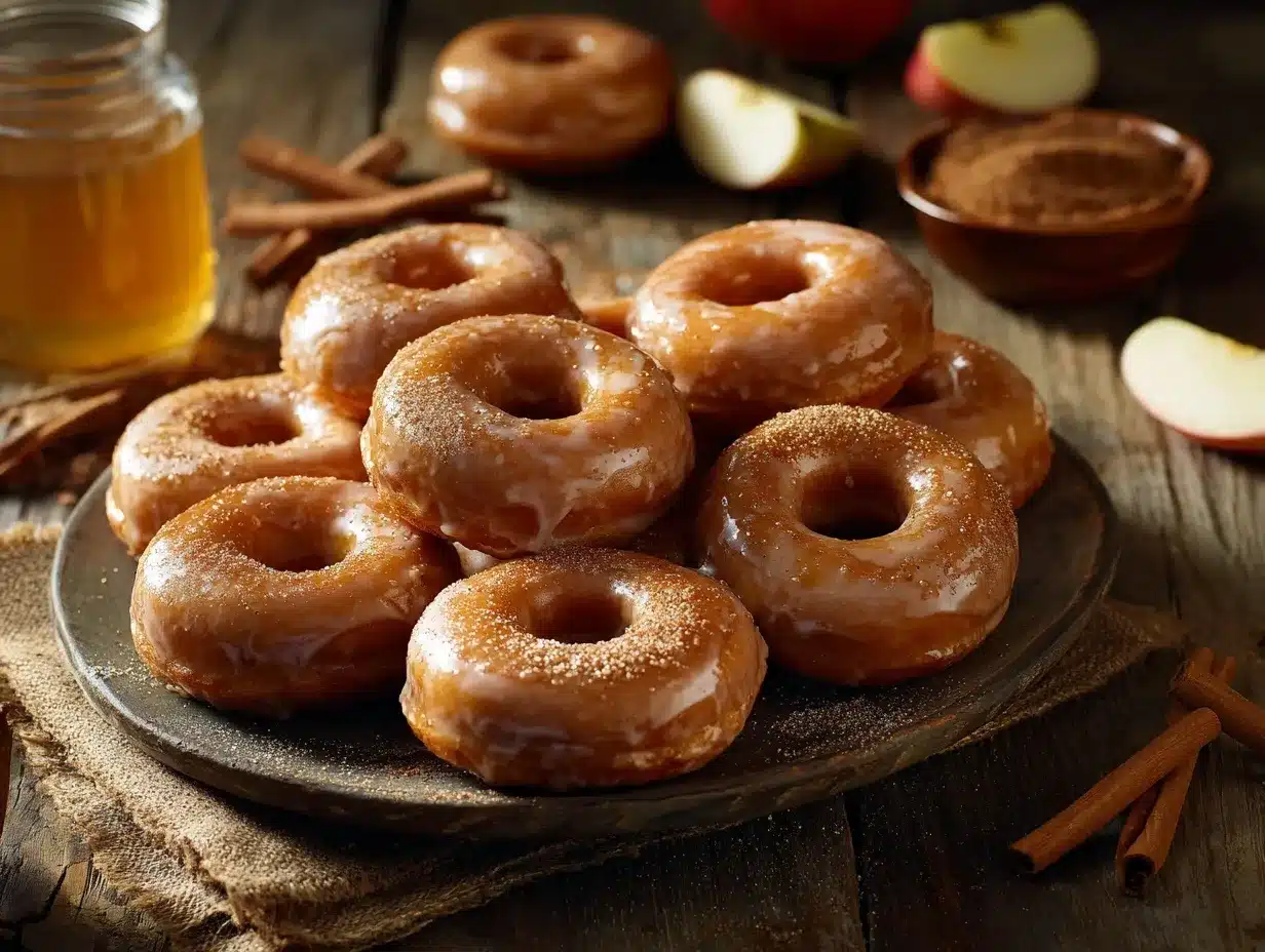apple cider glazed donuts preparation steps