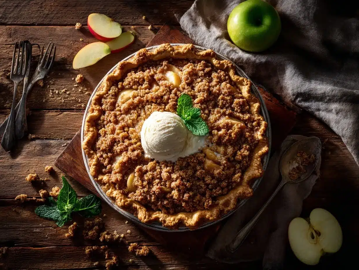 apple crumb pie preparation steps