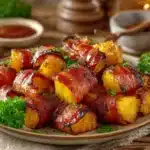 bacon-wrapped pineapple - featured image
