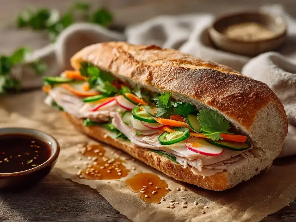 banh mi sandwich preparation steps