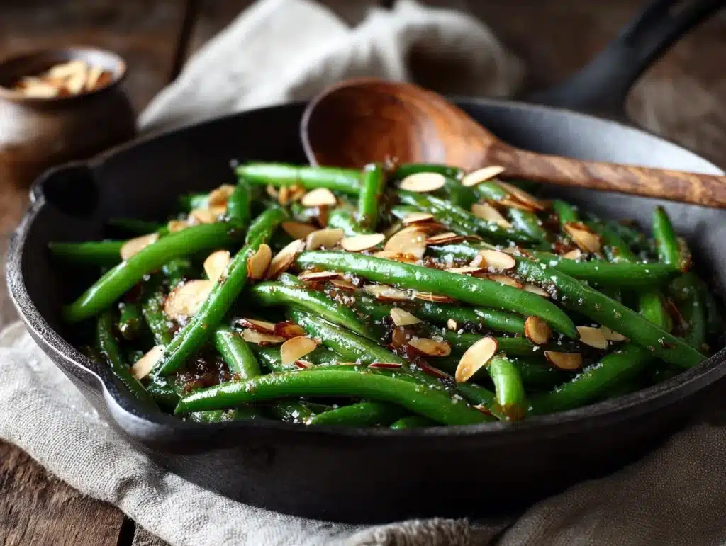 brown butter green beans - featured image