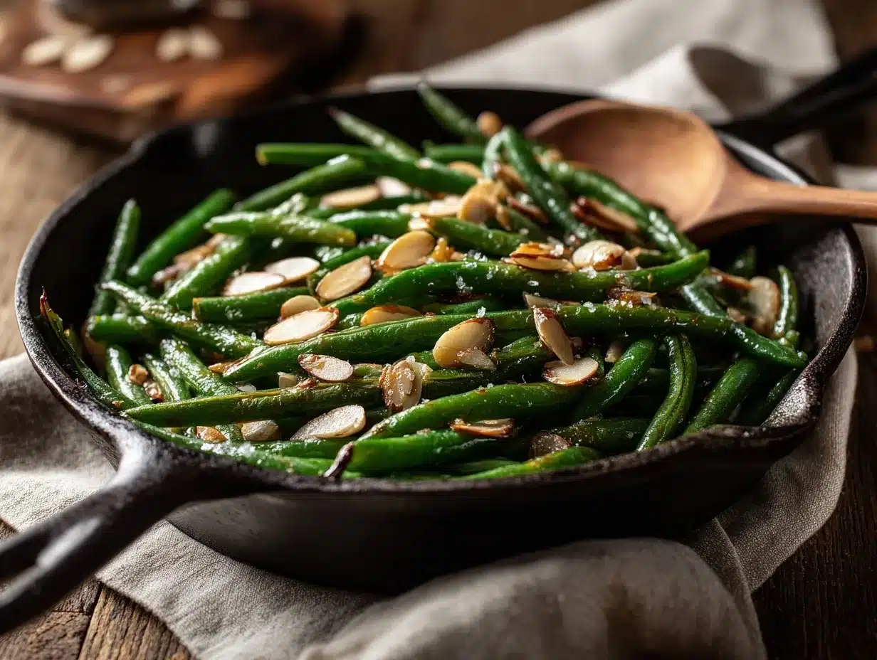 brown butter green beans preparation steps