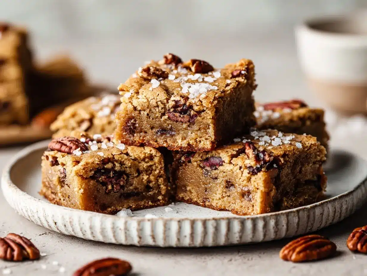 brown butter pecan blondies preparation steps