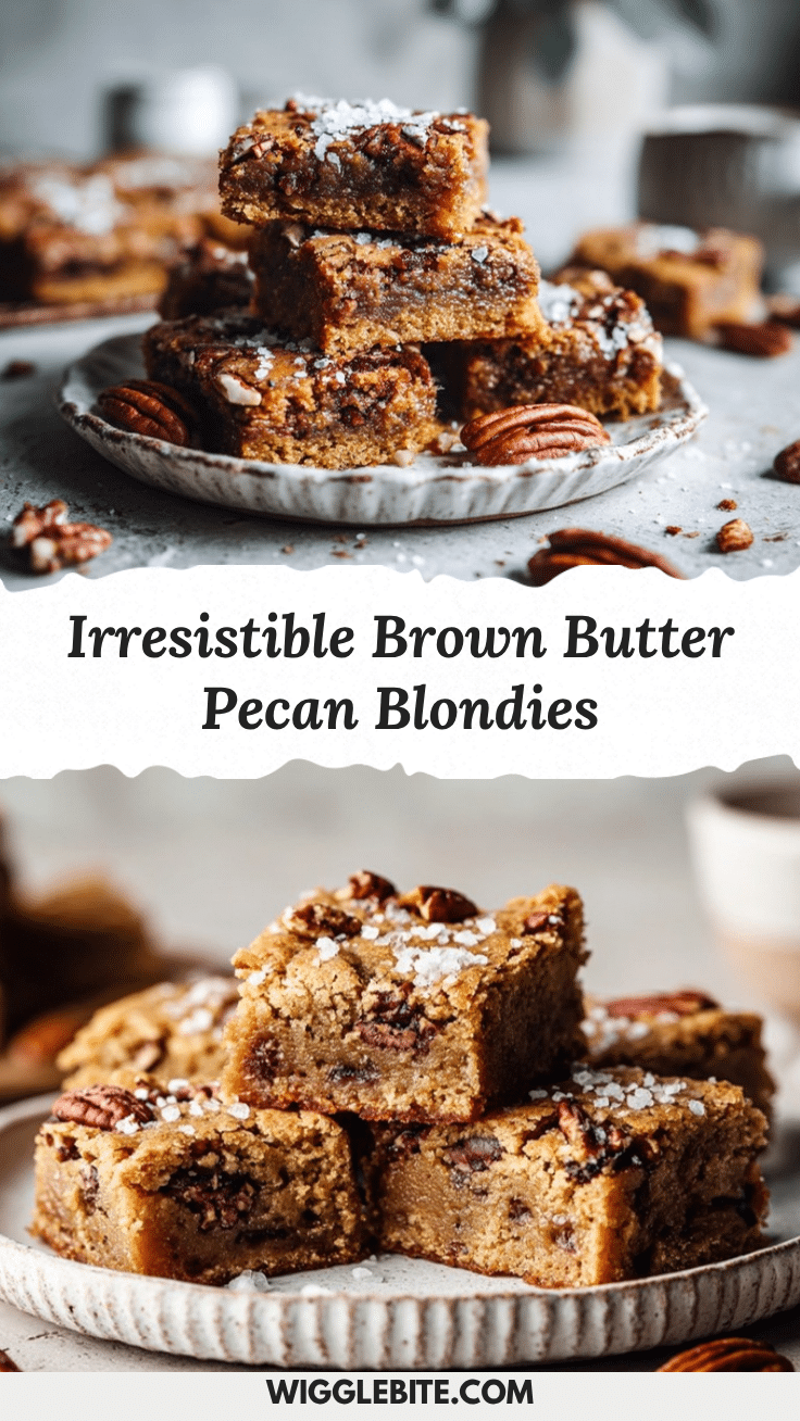 brown butter pecan blondies recipe