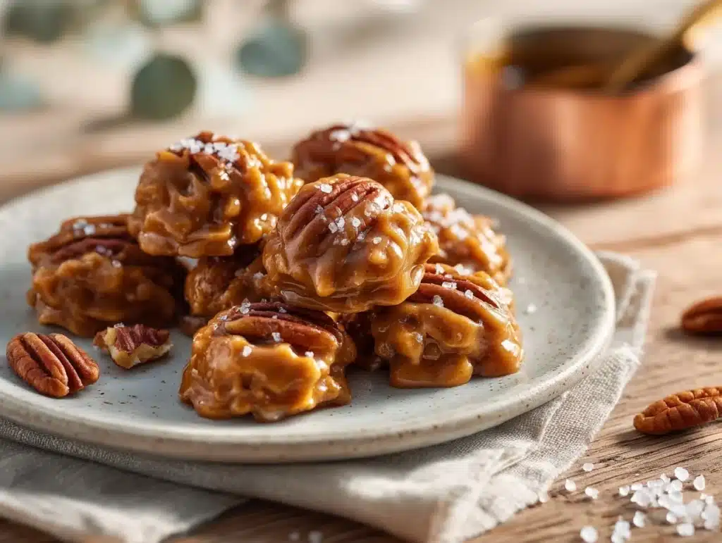 brown butter pecan pralines - featured image