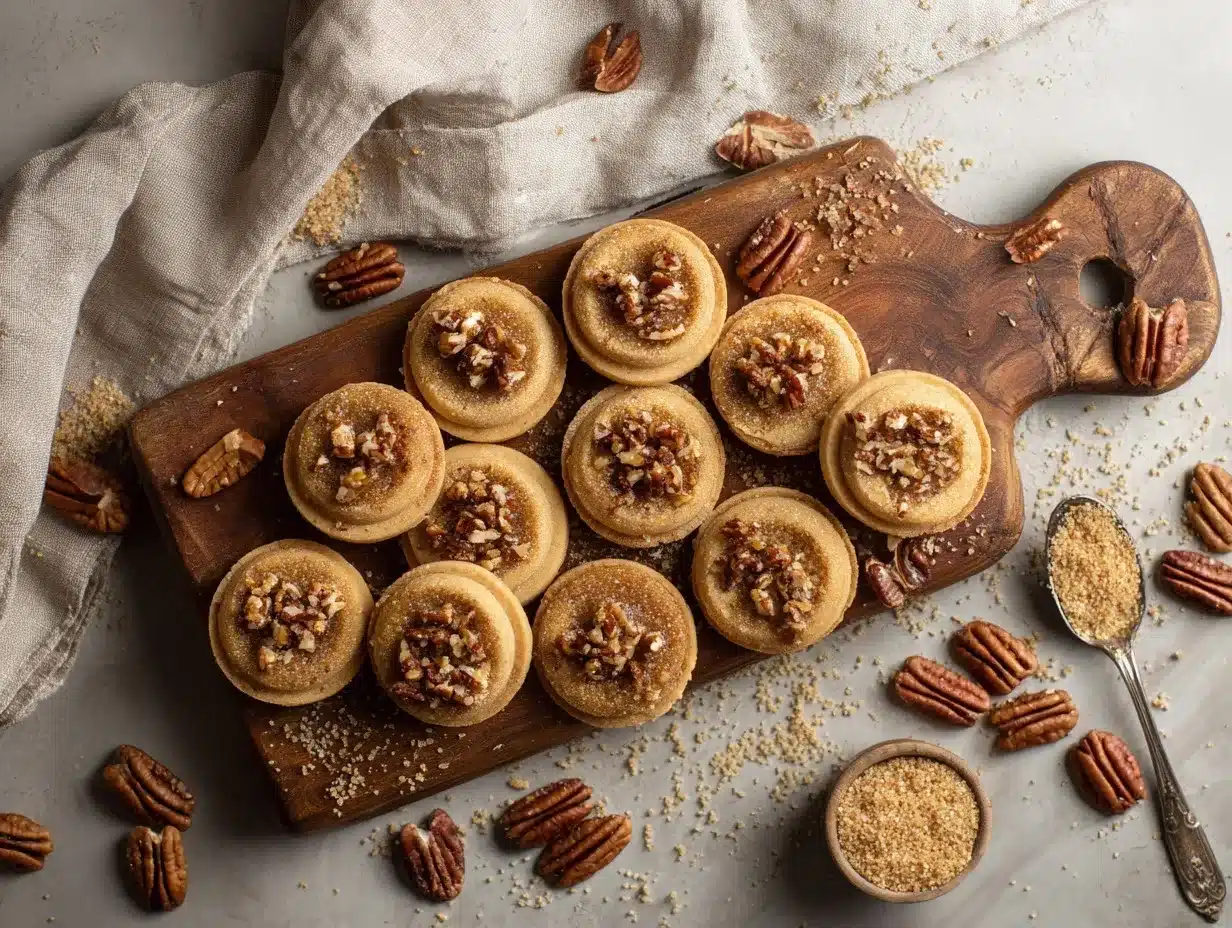 brown sugar pecan shortbread cookies preparation steps