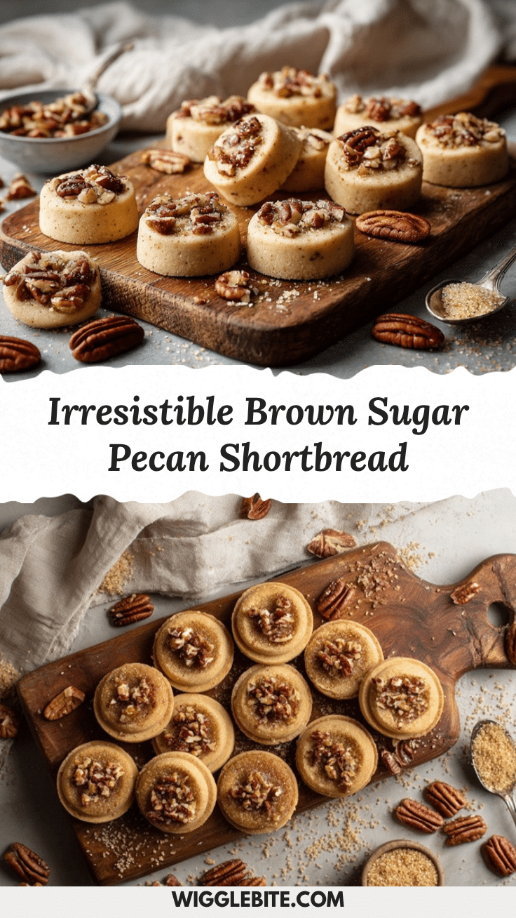 brown sugar pecan shortbread cookies recipe