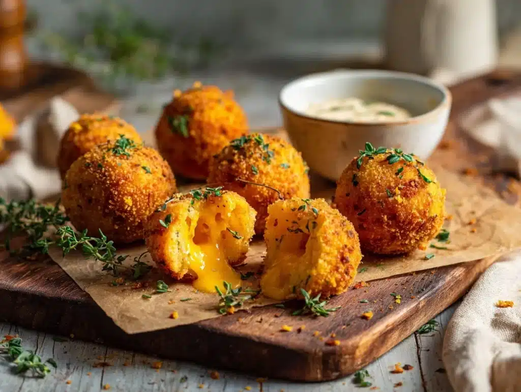 butternut squash risotto balls - featured image