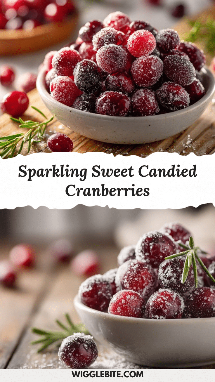 candied cranberries recipe