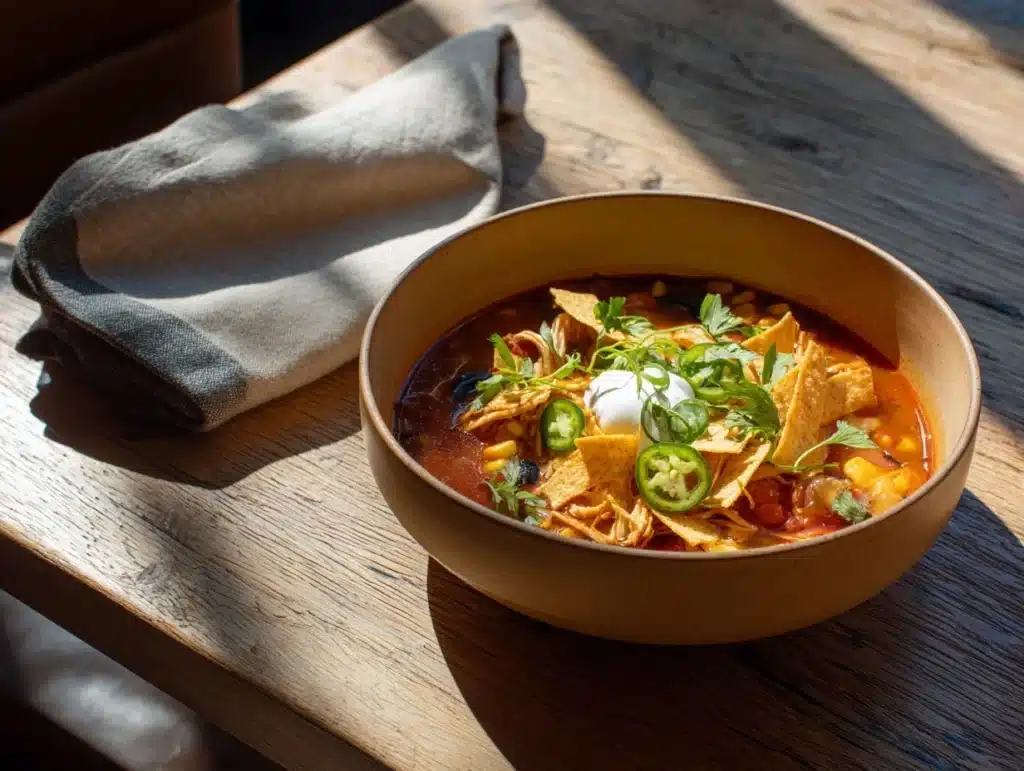 chicken tortilla soup - featured image