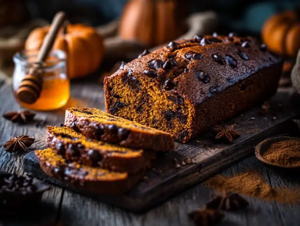 chocolate chip pumpkin bread - featured image