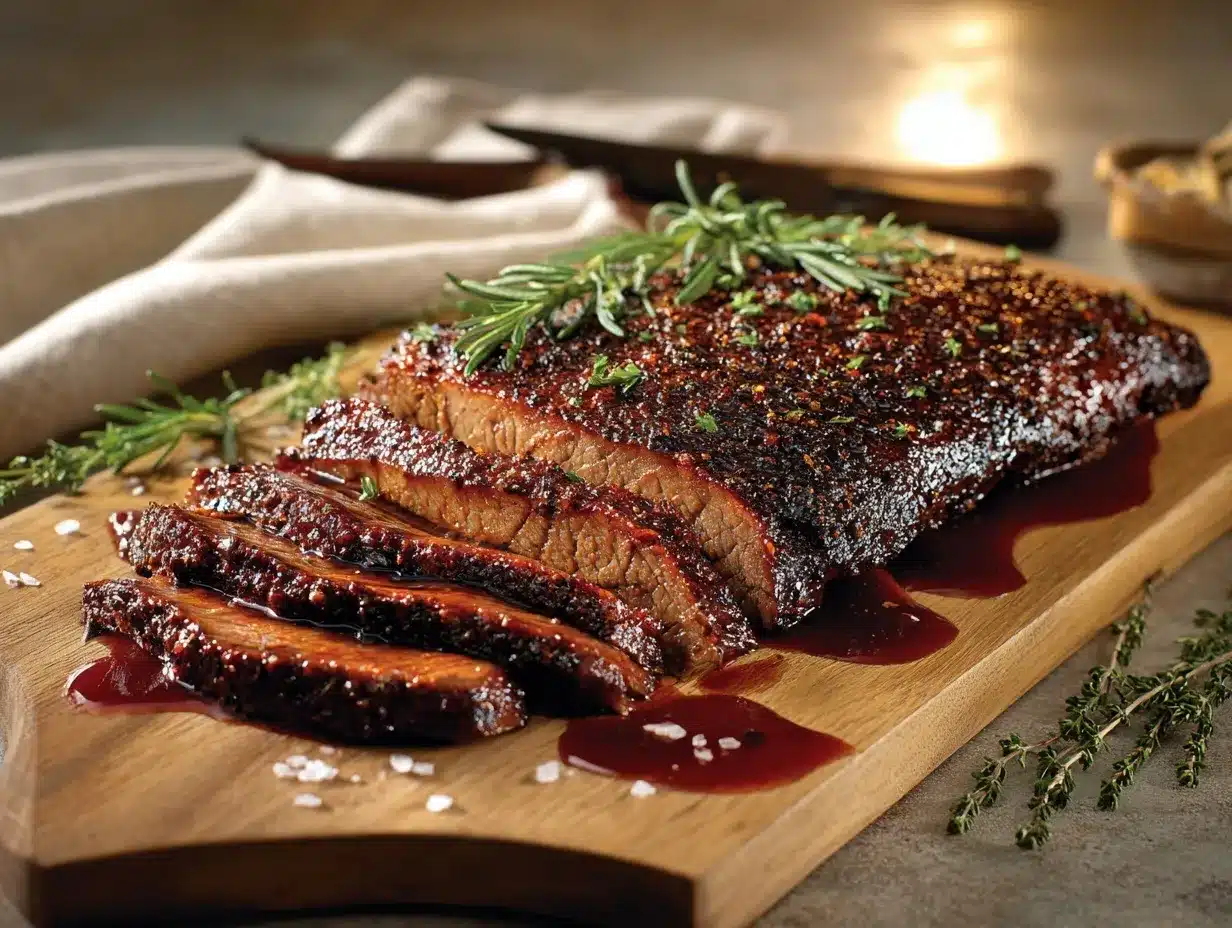 coffee-rubbed brisket preparation steps