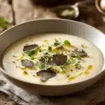 creamy celery root soup - featured image
