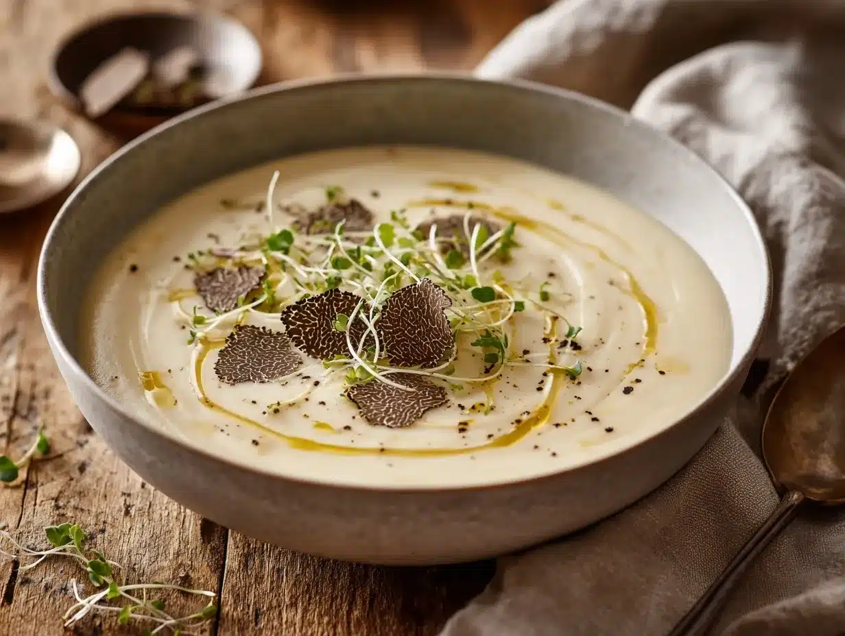creamy celery root soup preparation steps