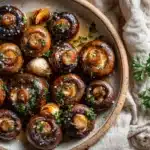 garlic butter roasted mushrooms - featured image