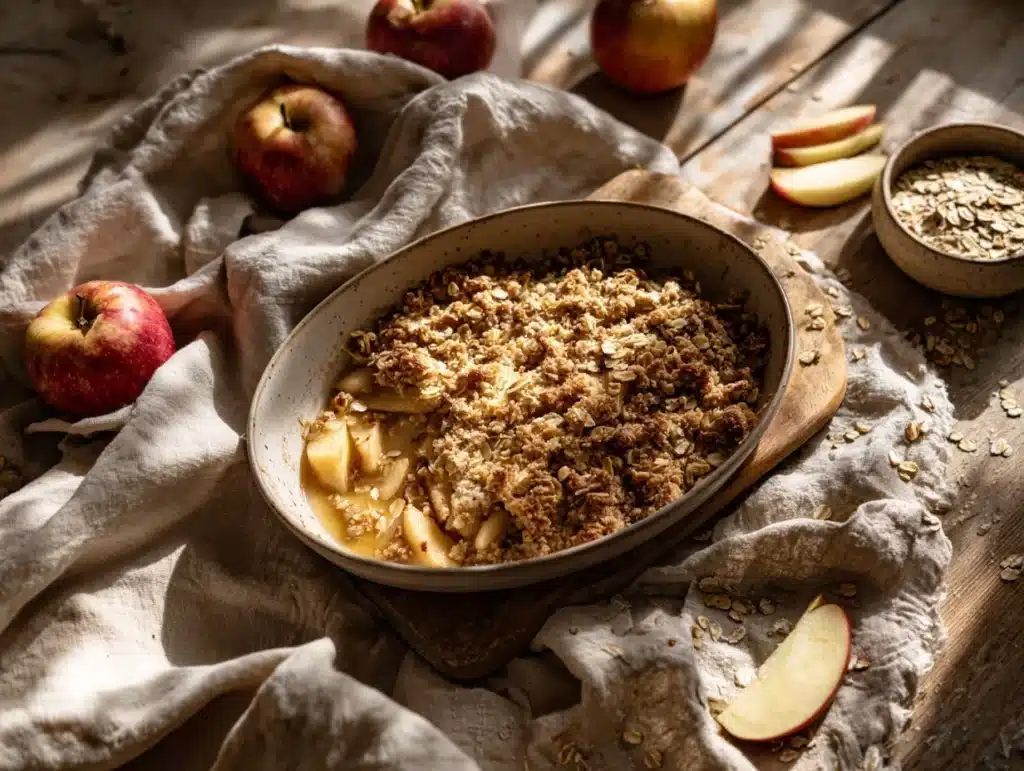 gluten-free apple crisp - featured image