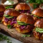 jackfruit pulled turkey sliders - featured image