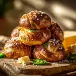 jalapeño cheddar pretzel rolls - featured image