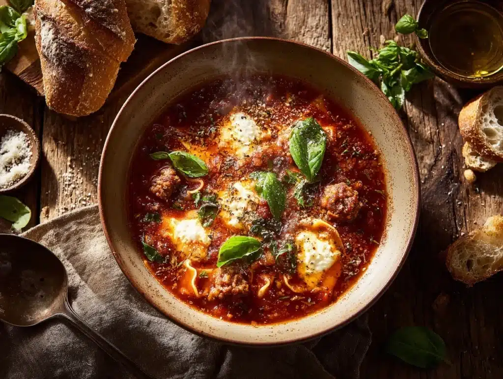 lasagna soup - featured image