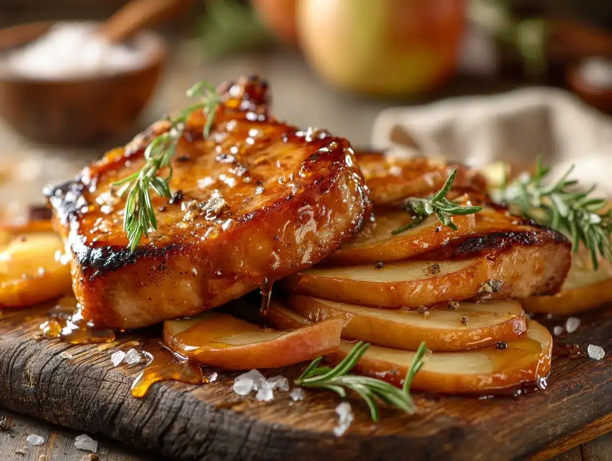 maple glazed pork chops preparation steps