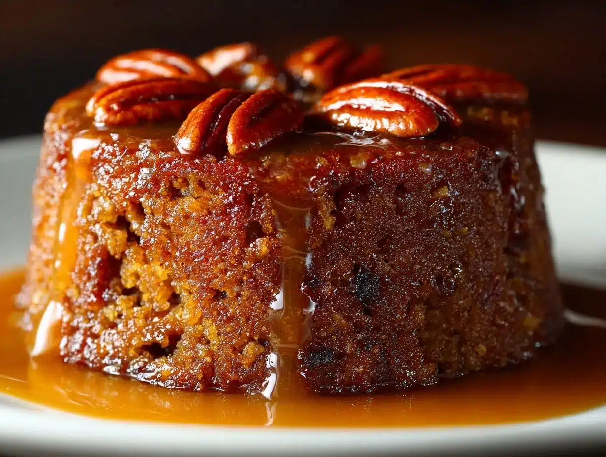 maple pecan sticky toffee pudding preparation steps