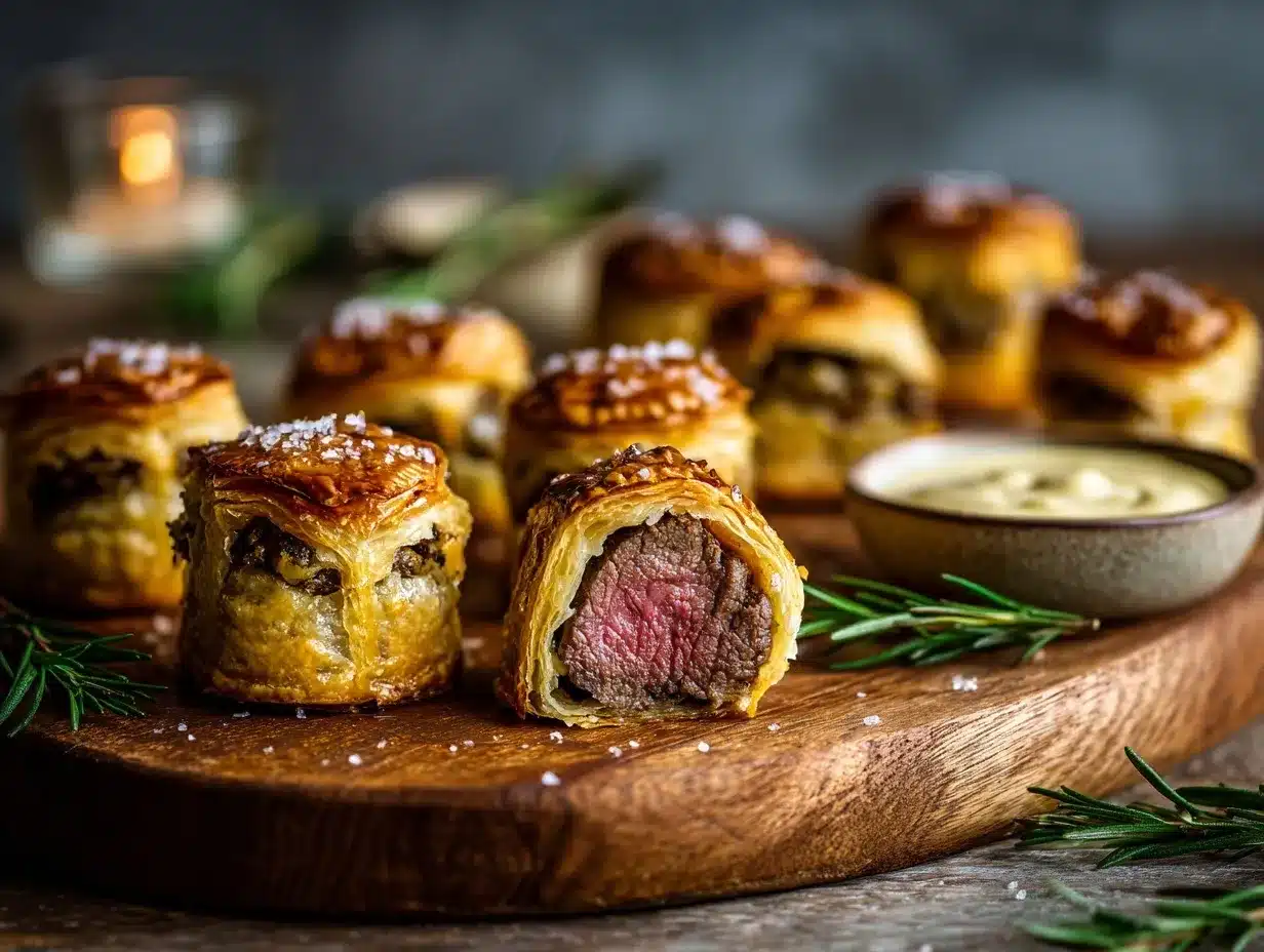 Mini Beef Wellington Bites preparation steps