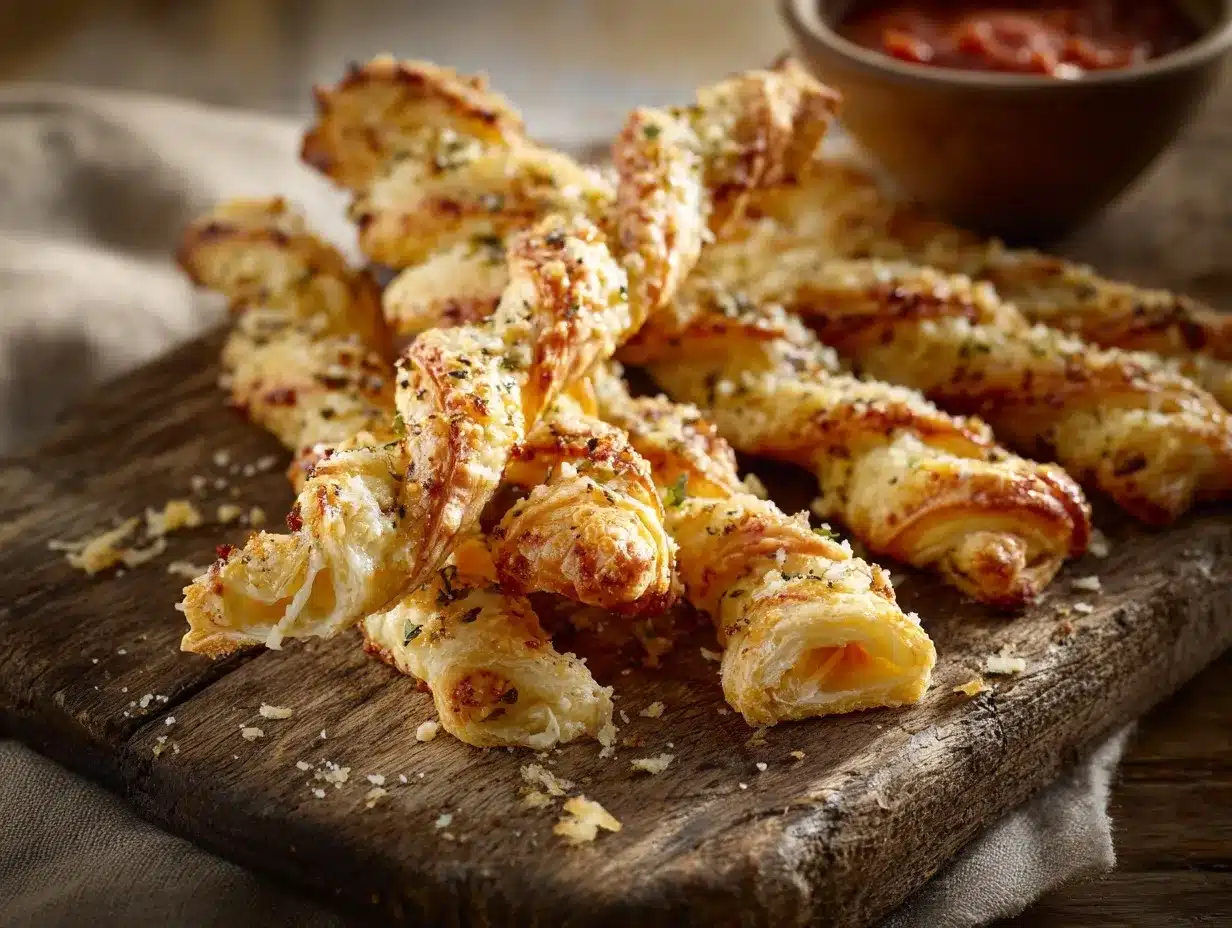 puff pastry cheese twists preparation steps