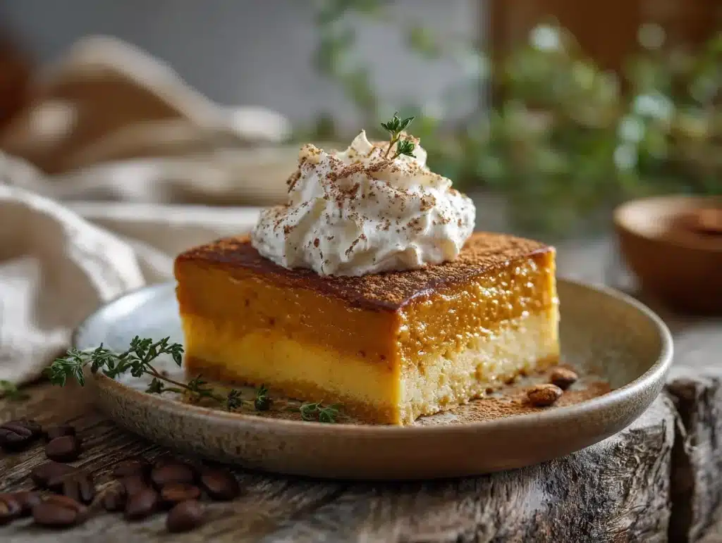 pumpkin magic cake - featured image