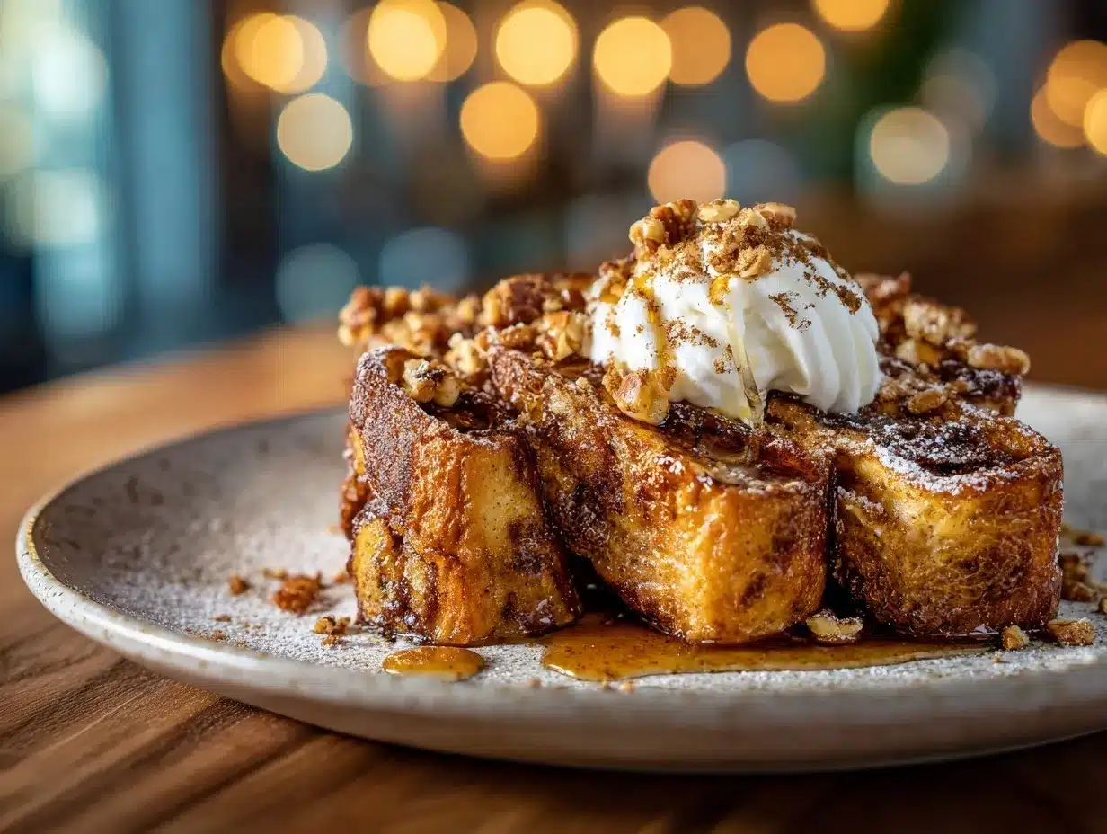 pumpkin spice babka french toast preparation steps
