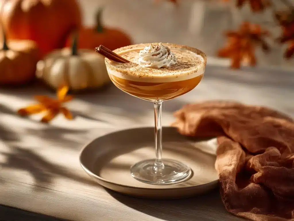 pumpkin spice martini - featured image