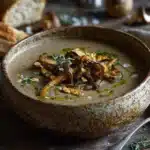 roasted chestnut soup - featured image