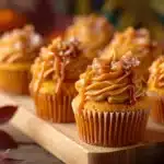 salted caramel pumpkin cupcakes - featured image