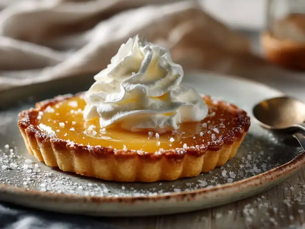salted honey tart - featured image