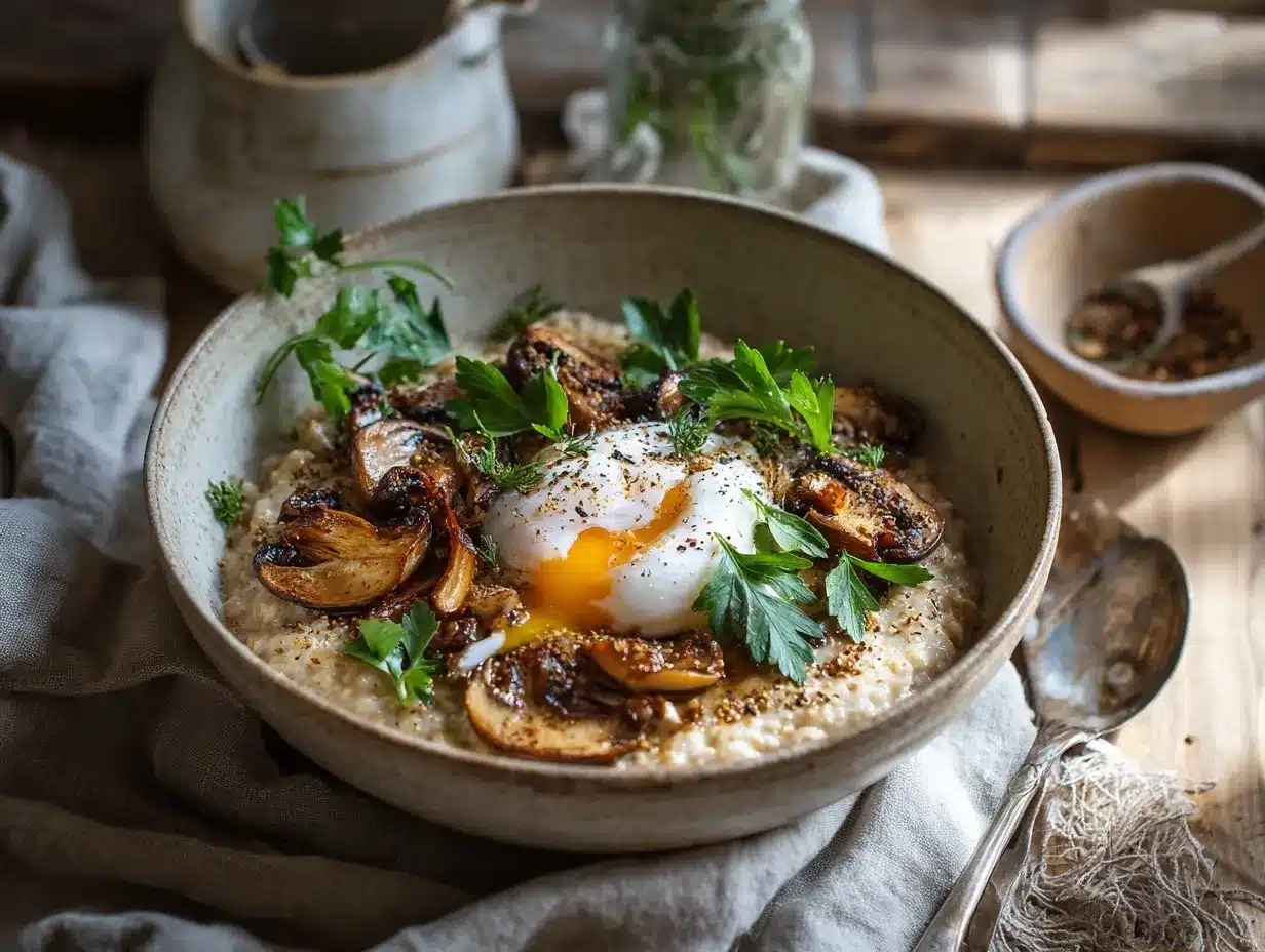 savory oatmeal preparation steps