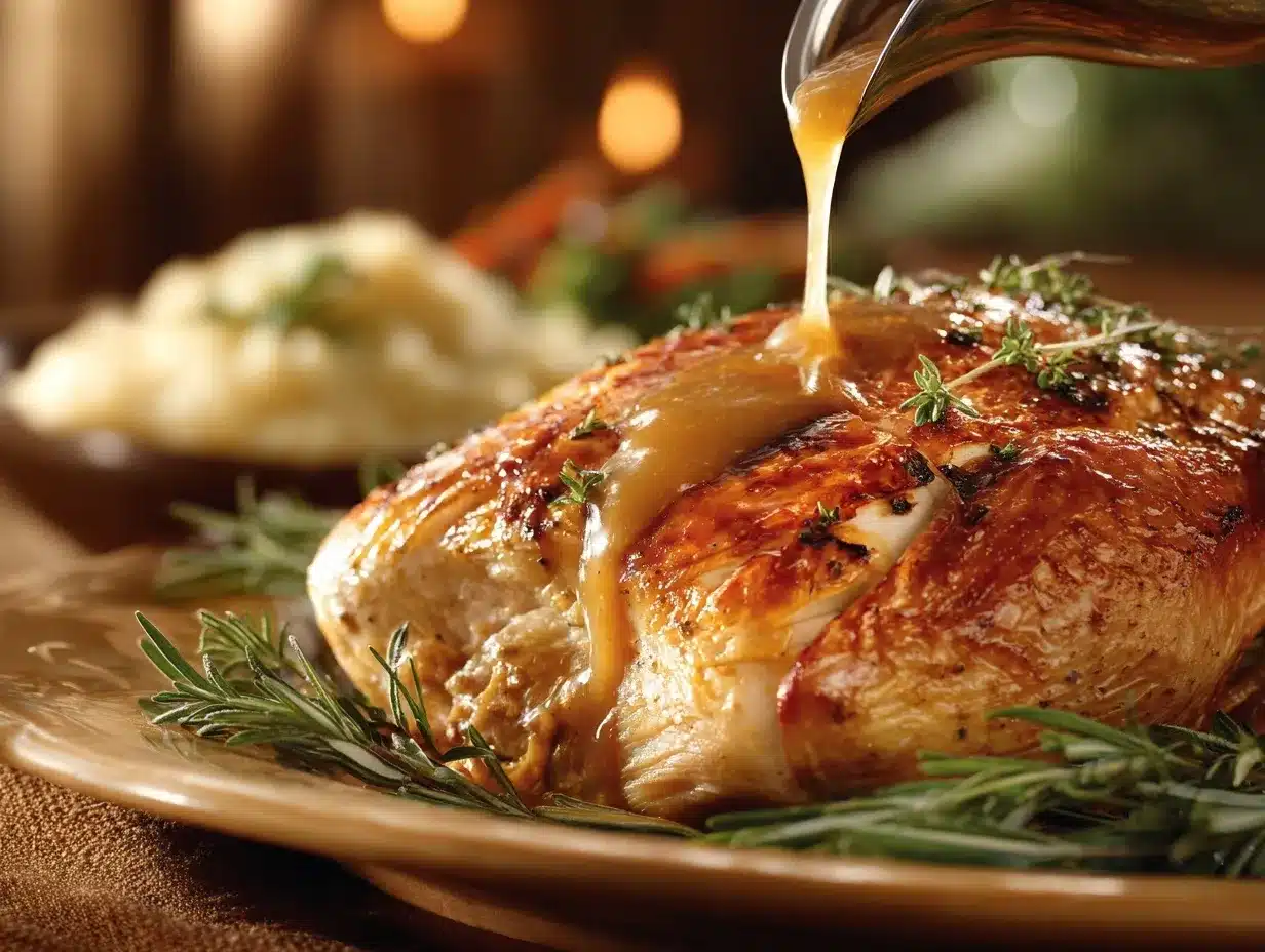 slow roasted turkey preparation steps