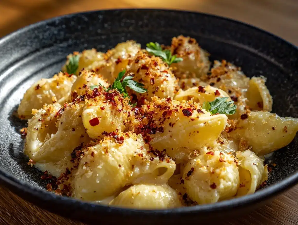 Smoked Gouda Mac and Cheese preparation steps