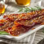 sweet and spicy candied bacon - featured image
