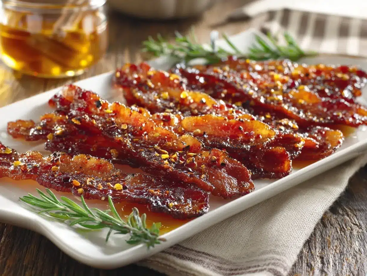 sweet and spicy candied bacon preparation steps