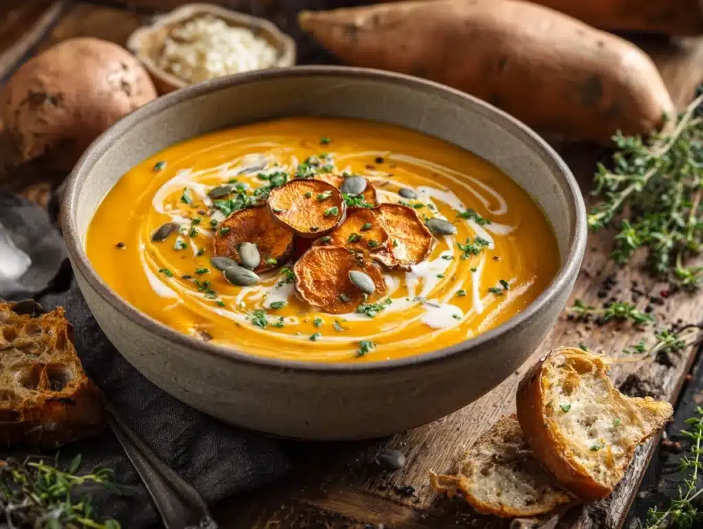 sweet potato soup - featured image