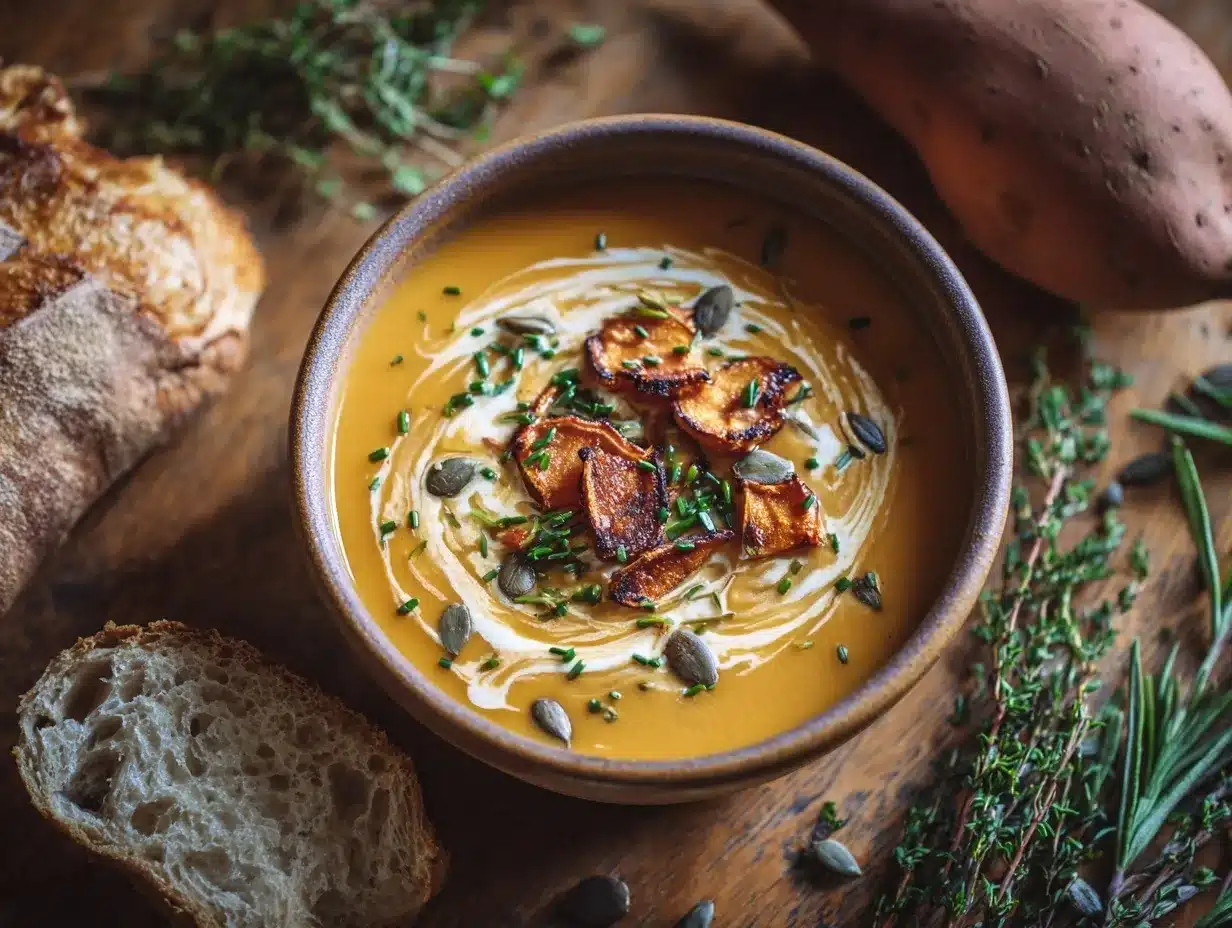 sweet potato soup preparation steps