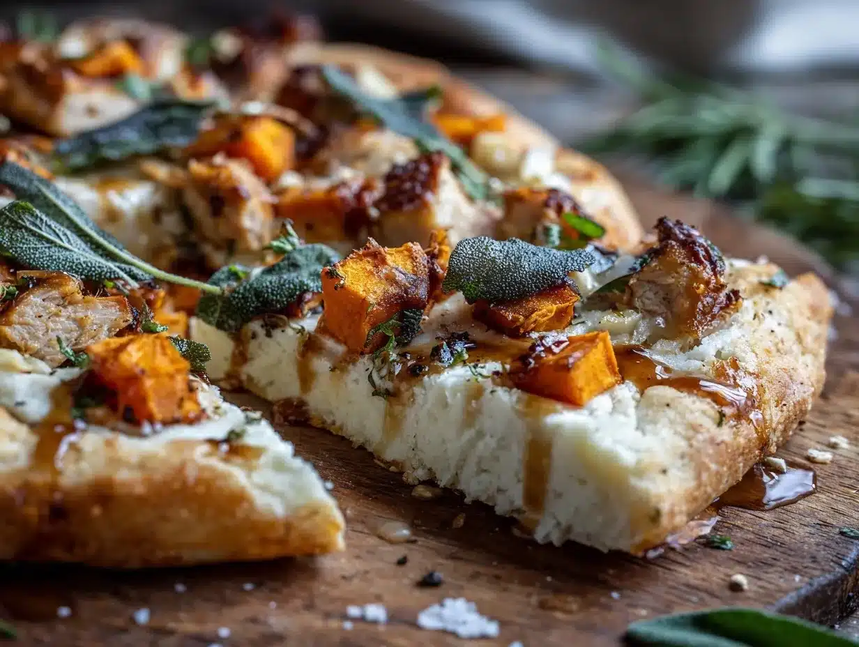 Thanksgiving pizza preparation steps