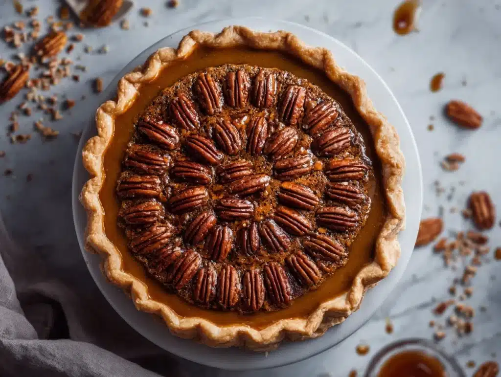 vegan pecan pie - featured image