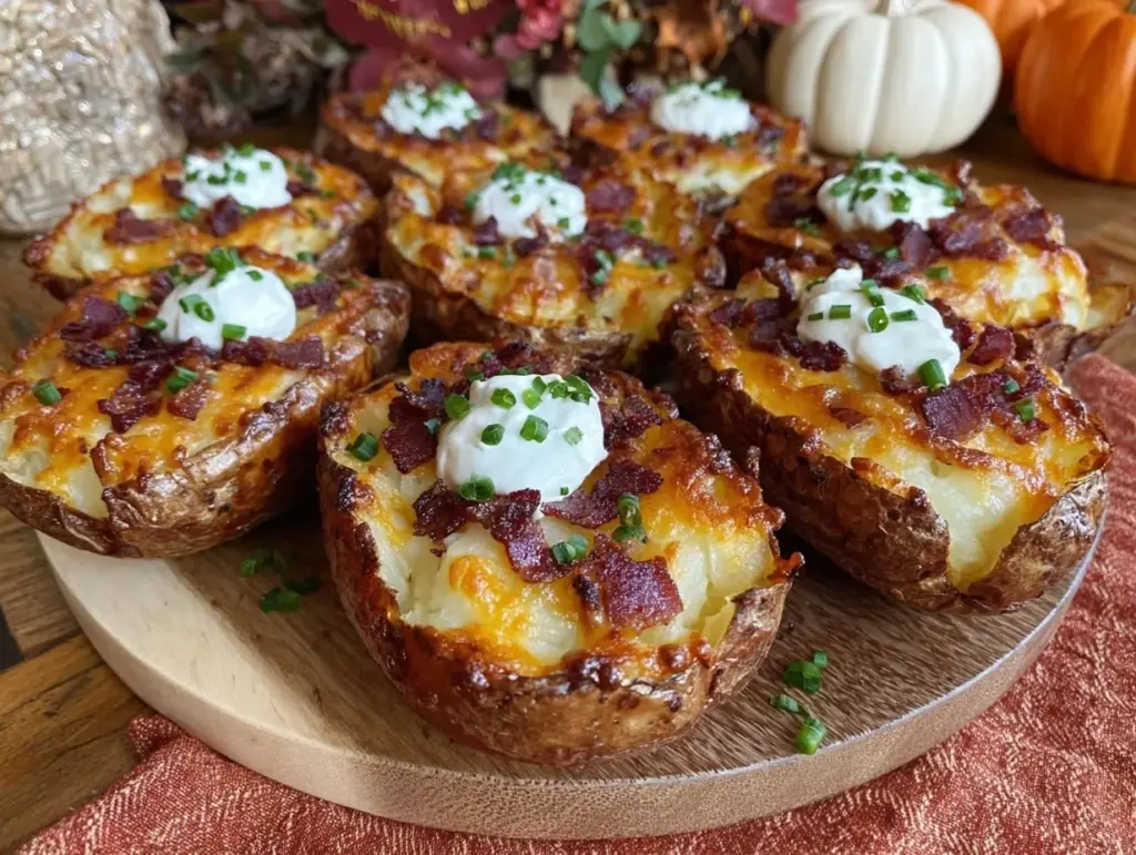 air fryer loaded potato skins - featured image