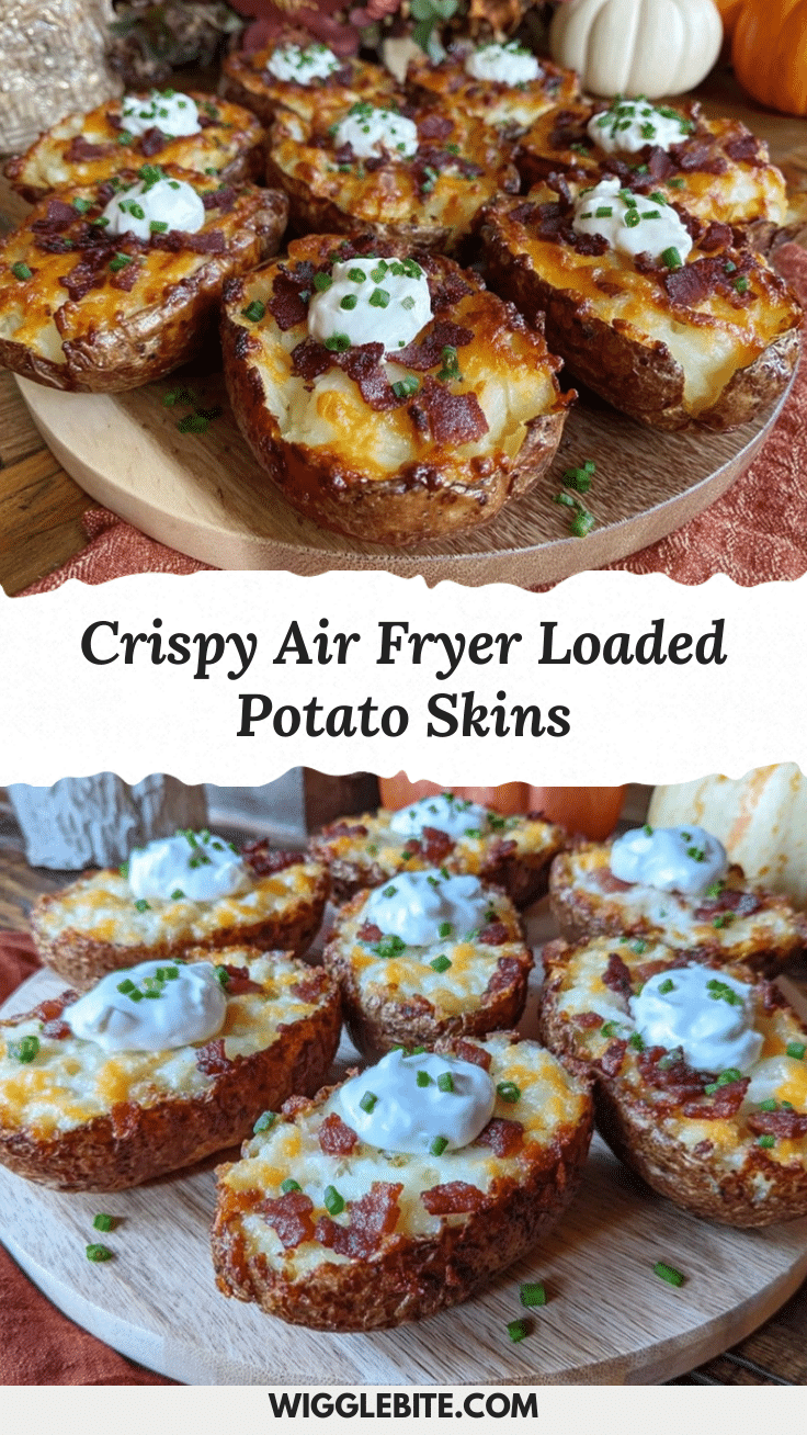 air fryer loaded potato skins recipe