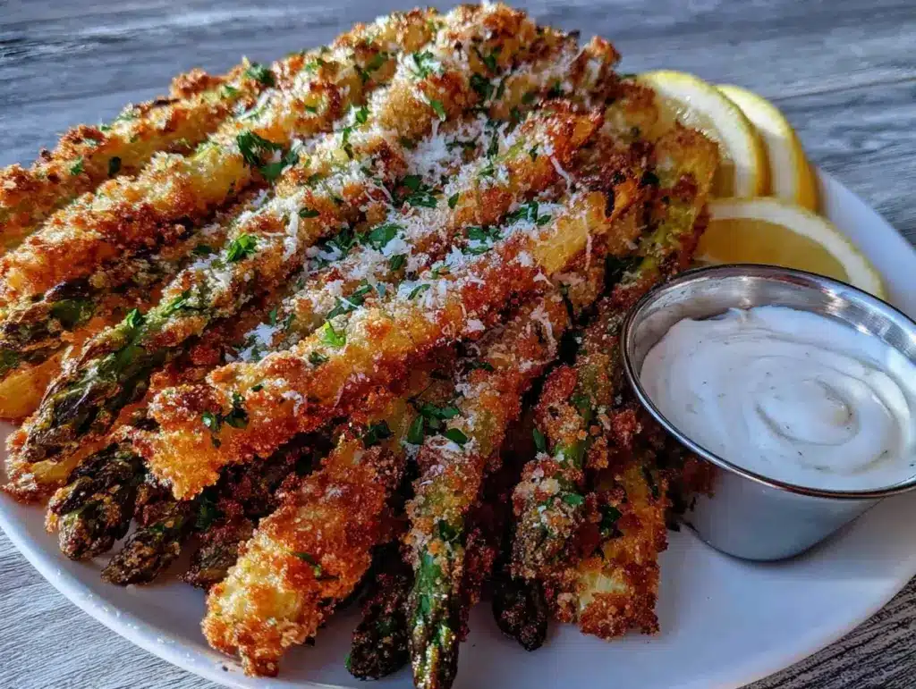 Air Fryer Parmesan Asparagus Fries - featured image