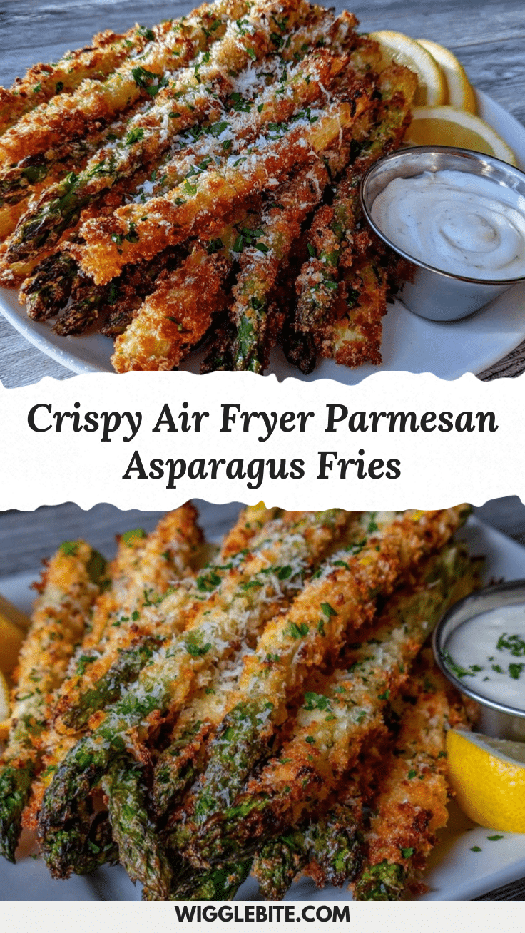 Air Fryer Parmesan Asparagus Fries recipe