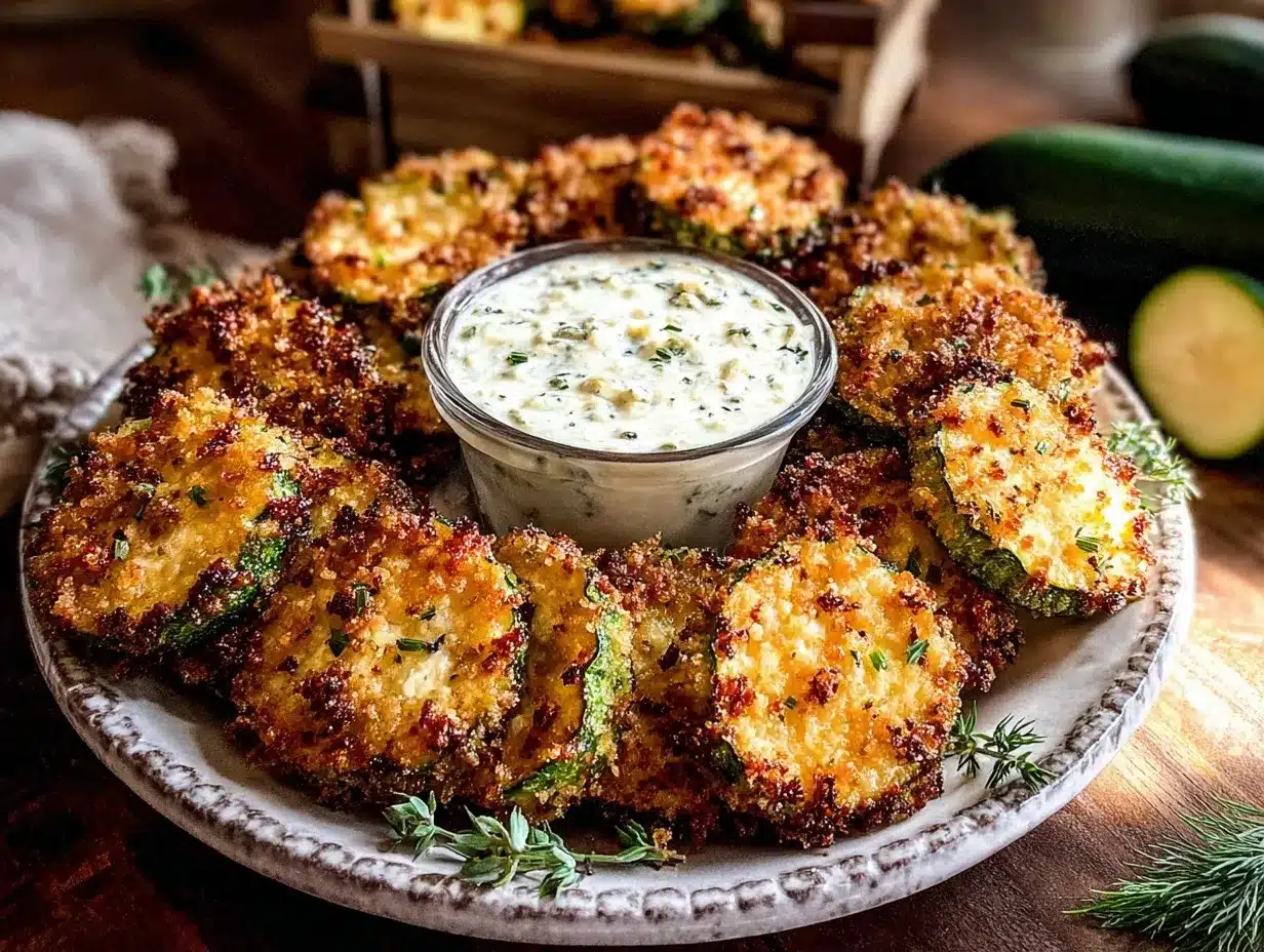 air fryer zucchini chips preparation steps