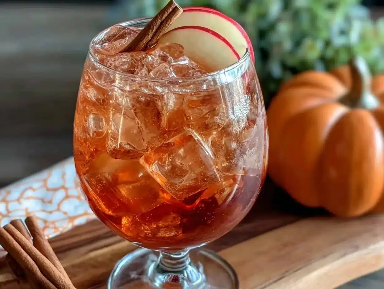 Apple Cider Aperol Spritz preparation steps
