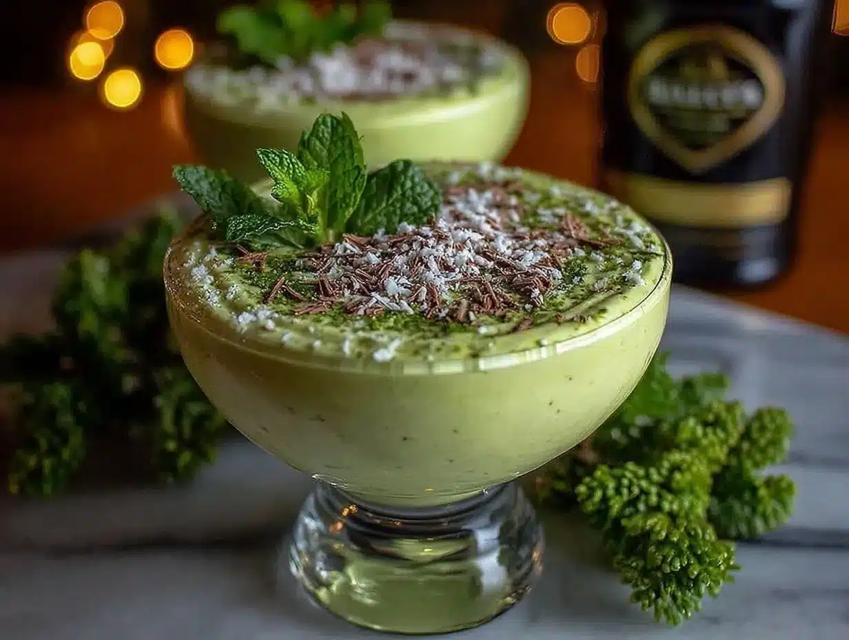 Baileys Mint Martini preparation steps