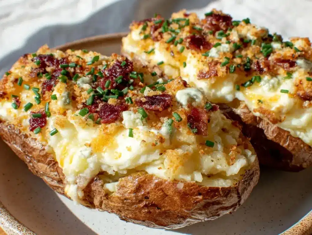 blue cheese twice-baked potatoes - featured image